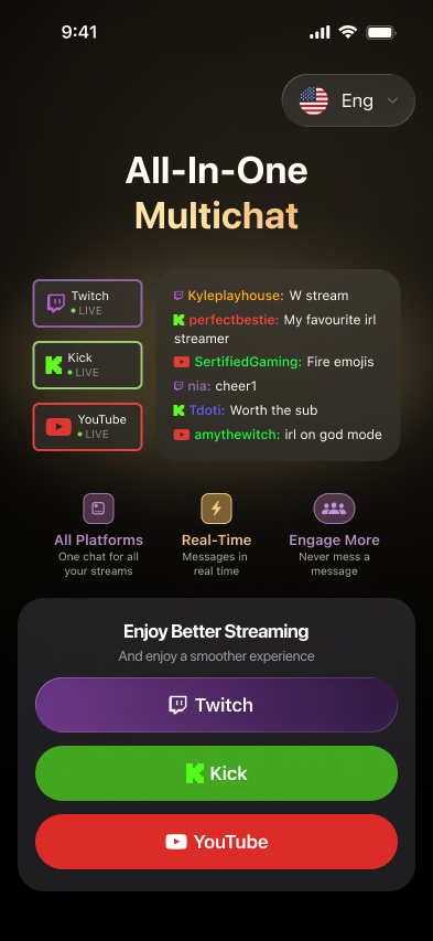 SecondChat app, login